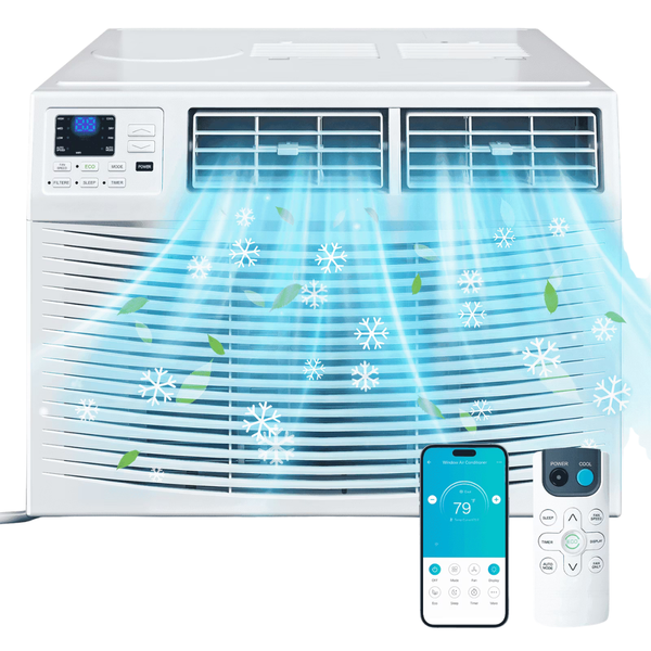 TASKBAY 8000 BTU With Smart App Window Air Conditioner