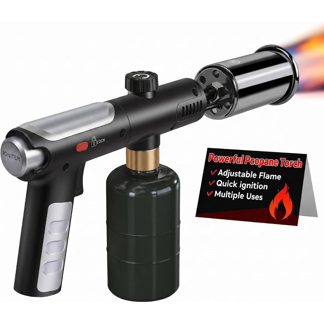 Adjustable Propane Torch Lighter With Safety Lock
