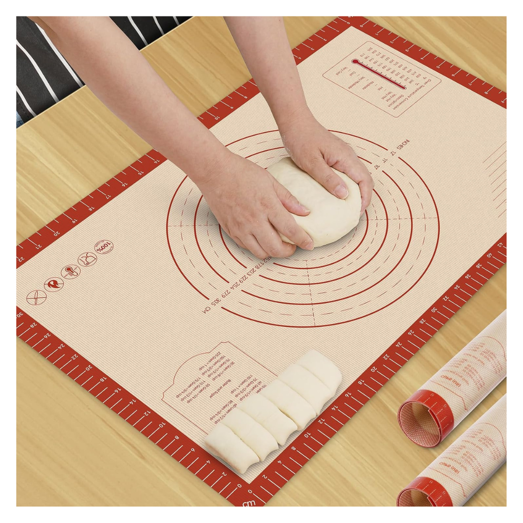 HOTEC 26 X 16" Silicone Thick Non-Stick Dough Rolling Mat