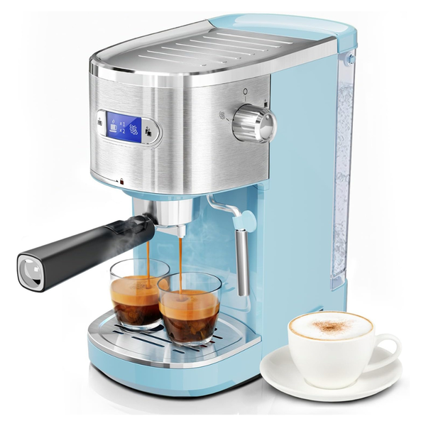 20 Bar Espresso Semi-Automatic Coffee Maker Machine (2 Colors)