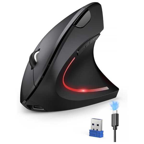 Rechargeable 2.4GHz USB Wireless Ergonomic Mouse