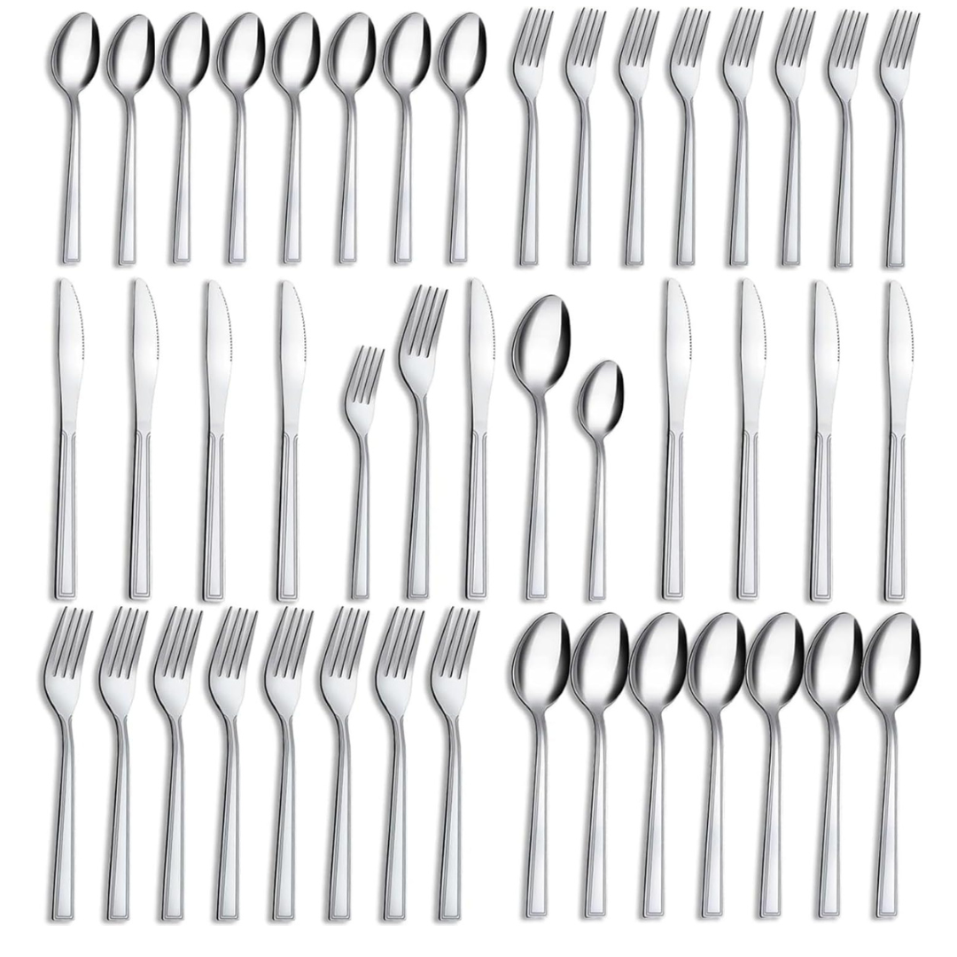40-Piece Hunnycook Stainless Steel Silverware Set (Service For 8)