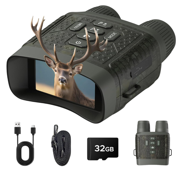 Hotpeak 4K Night Vision Binoculars W/ 10X Zoom & 5000mAh Battery