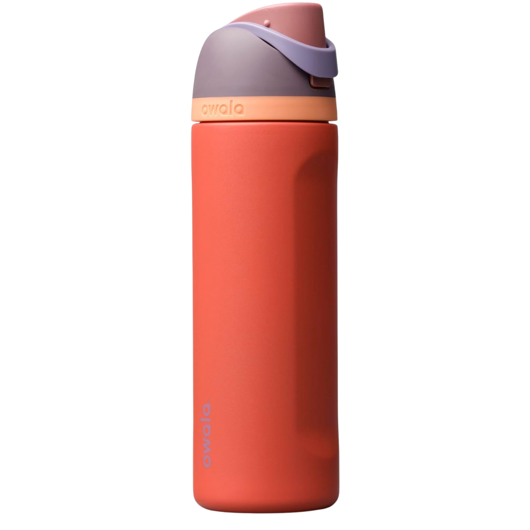 24-Oz Owala FreeSip Stainless Steel Water Bottle W/ Straw