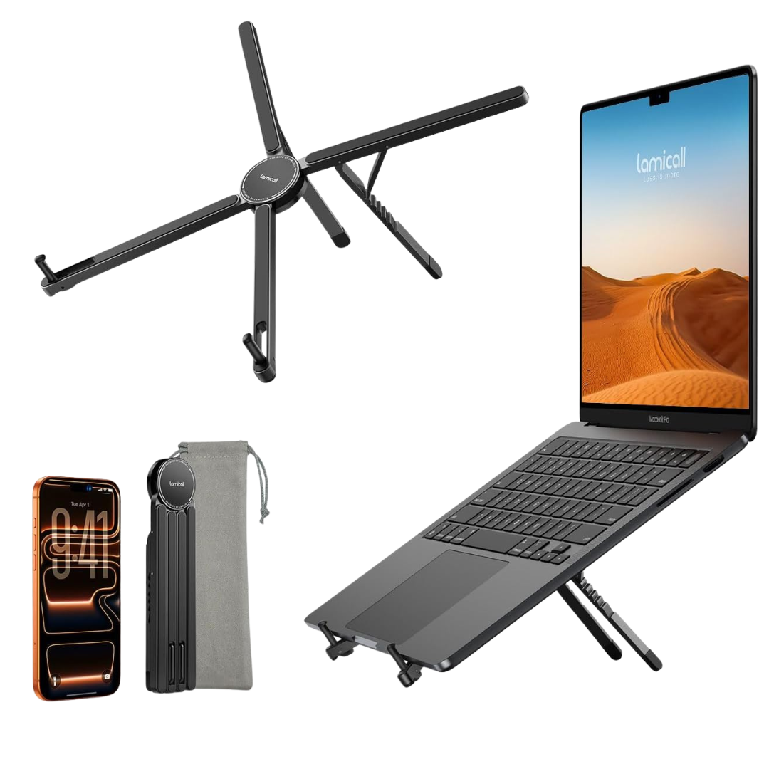 Lamicall Aluminum Portable Adjustable Laptop Stand