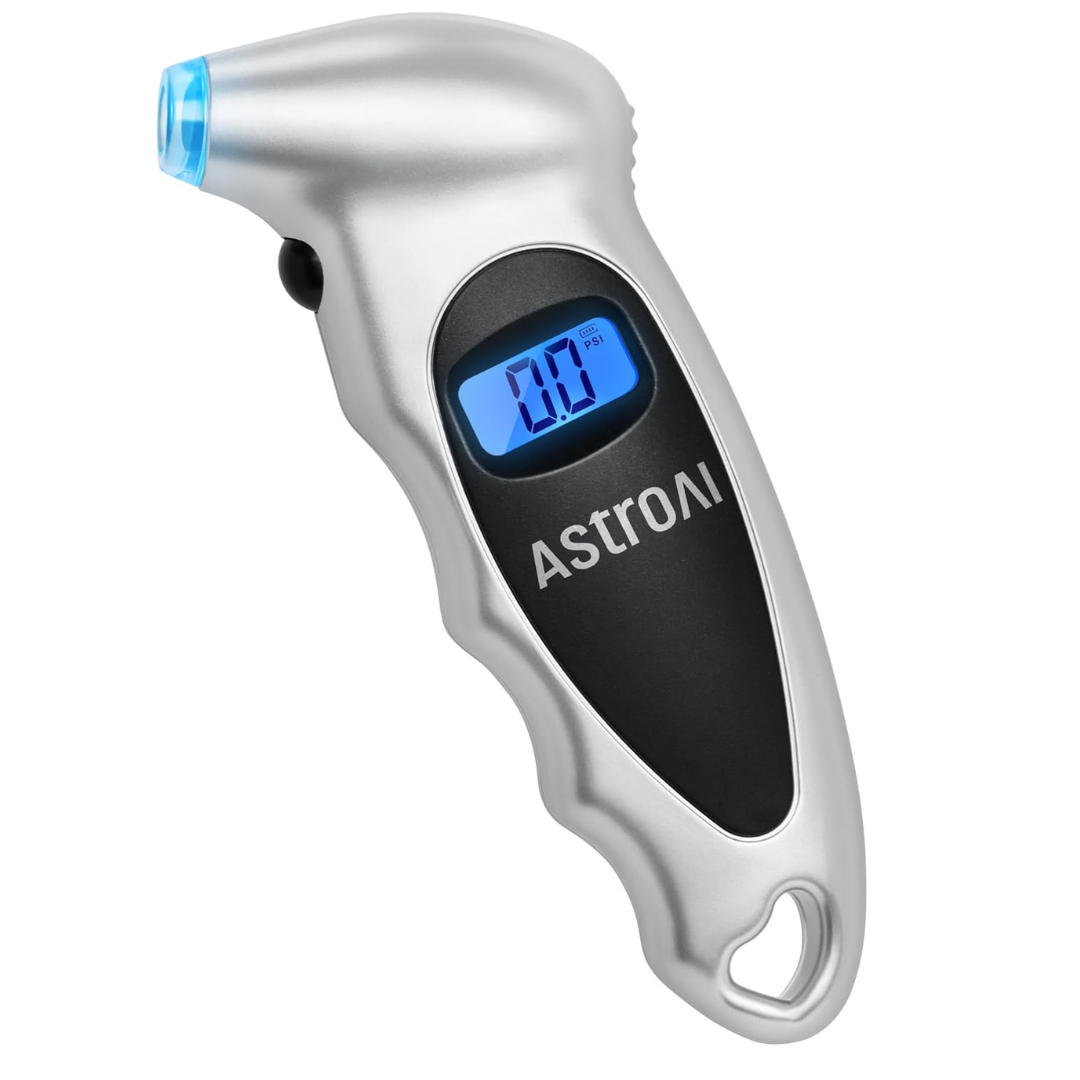 AstroAI 150PSI Digital Tire Pressure Gauge W/ Backlit LCD & Nozzle Light