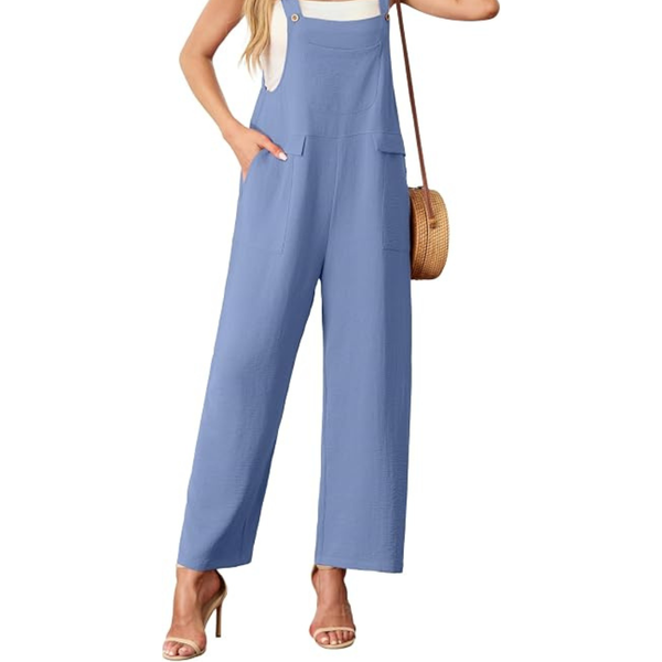 Women's Summer Loose Sleeveless Oversized Wide Leg Jumpsuit