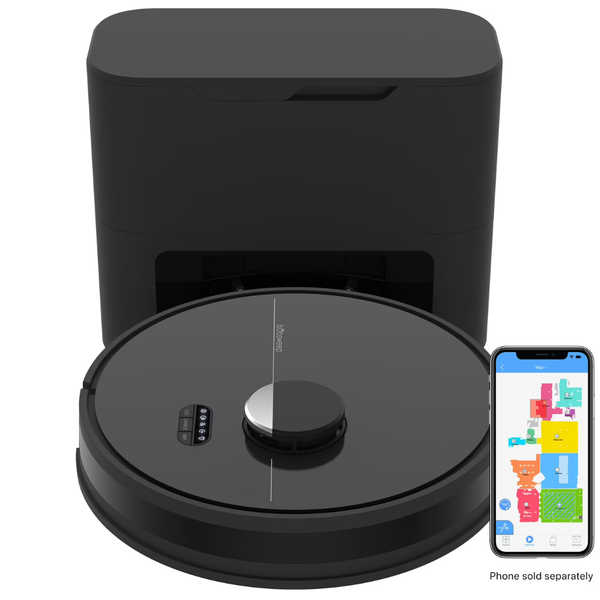 Dustin Wi-Fi Connected Self-Emptying Robot Vacuum Cleaner and Mop