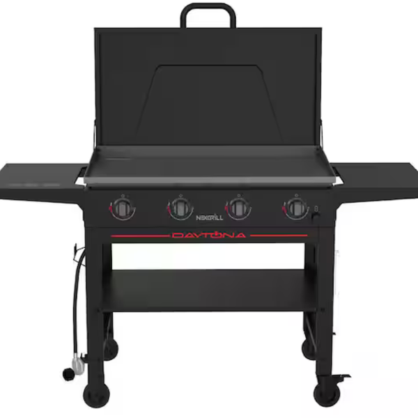 Nexgrill Daytona 4-Burner Propane Gas Griddle with Lid