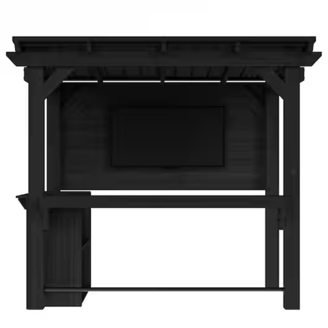 8.5Ft x 6Ft Cedar Outdoor Gazebo Pergola Bar