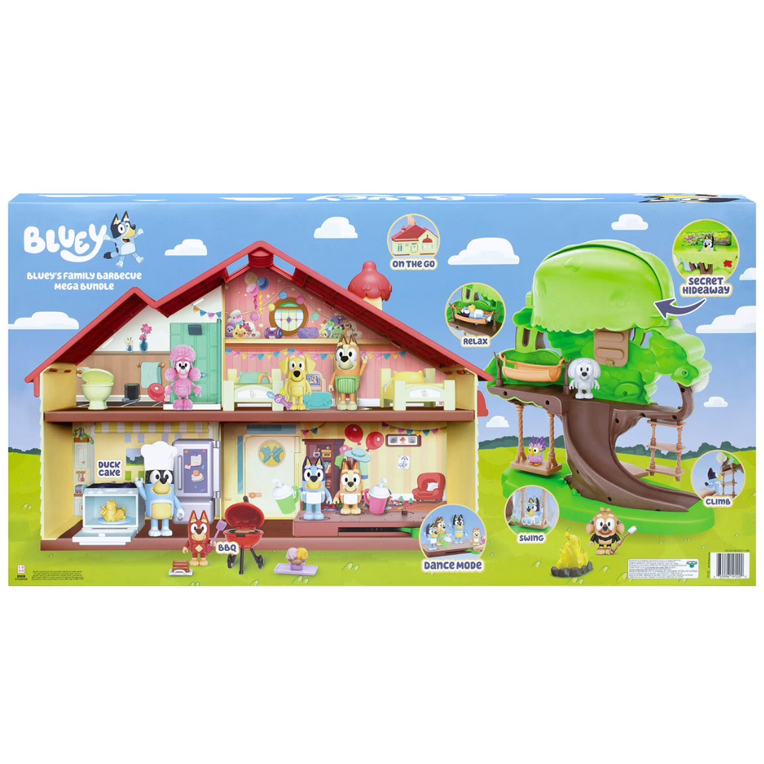Bluey's Family Barbecue Home Mega Playset