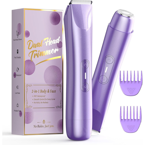 Women's 2-in-1 Dual Head Cordless Electric Razors