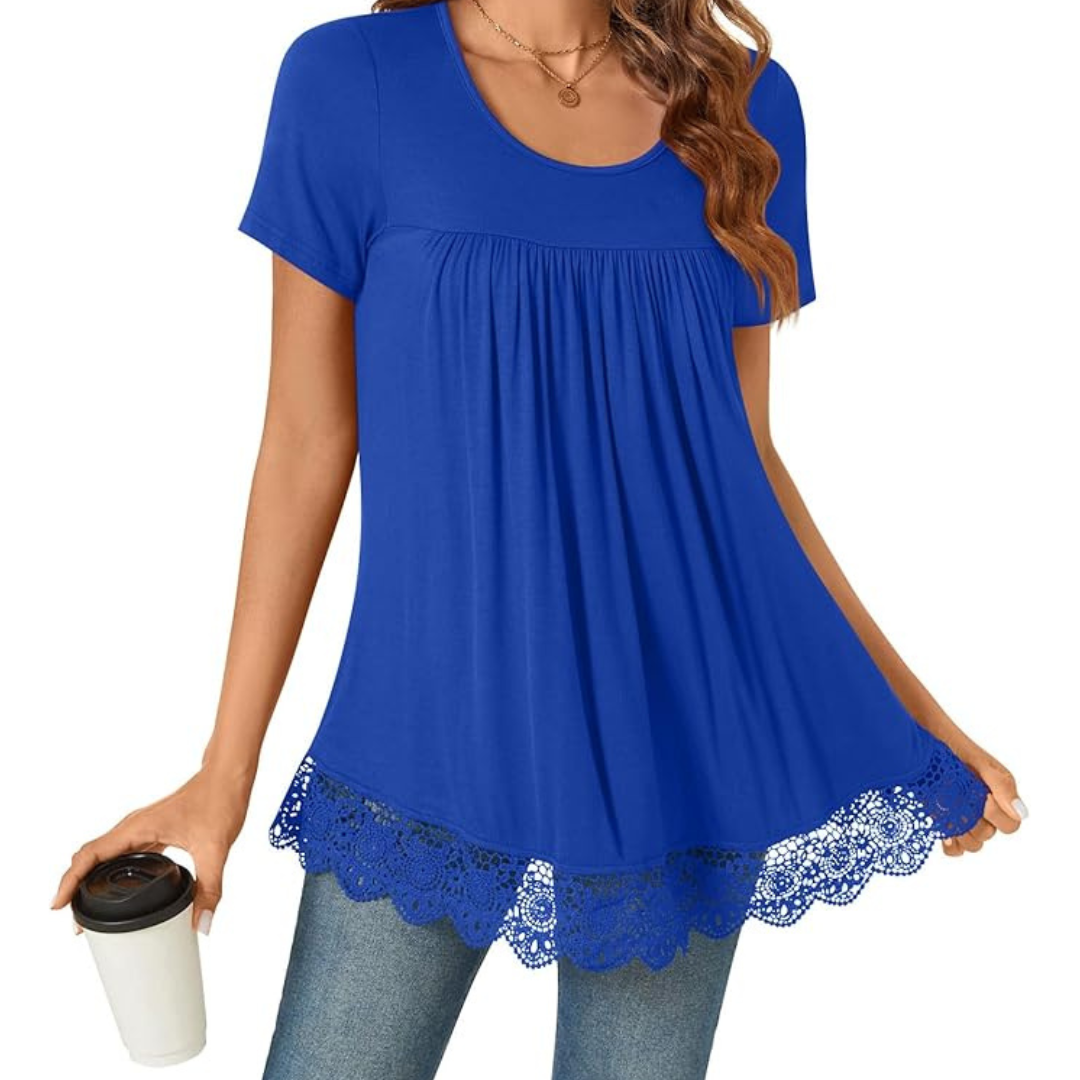Women's 2026 Short Sleeve Tunic Tops