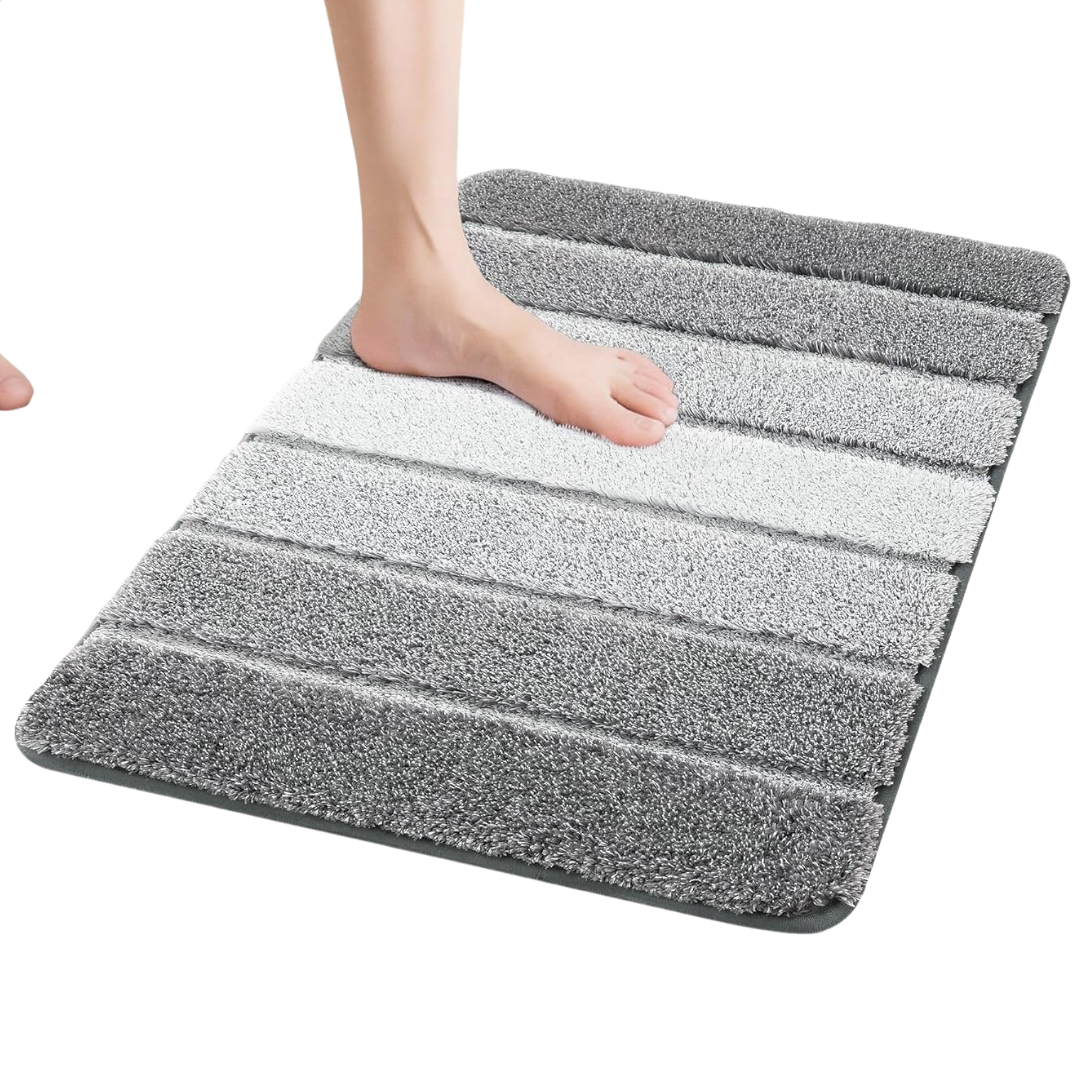 24" x 17" Non-Slip Ultra Soft Absorbent Bath Mat (Various)