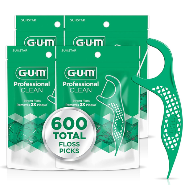 600-Count GUM Professional Clean Dental Floss Picks