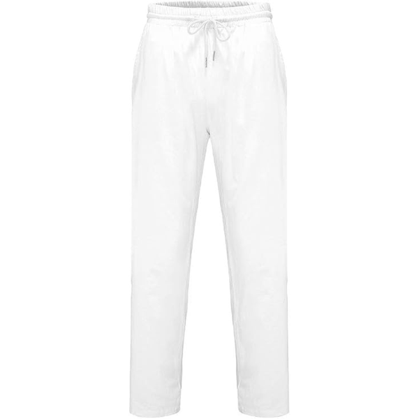 EI Men's Casual Drastring Loose Fit Lightweight Linen Pants