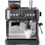 Chefman Crema Deluxe Espresso Machine w/ Double Boiler, Grinder & Steam Wand