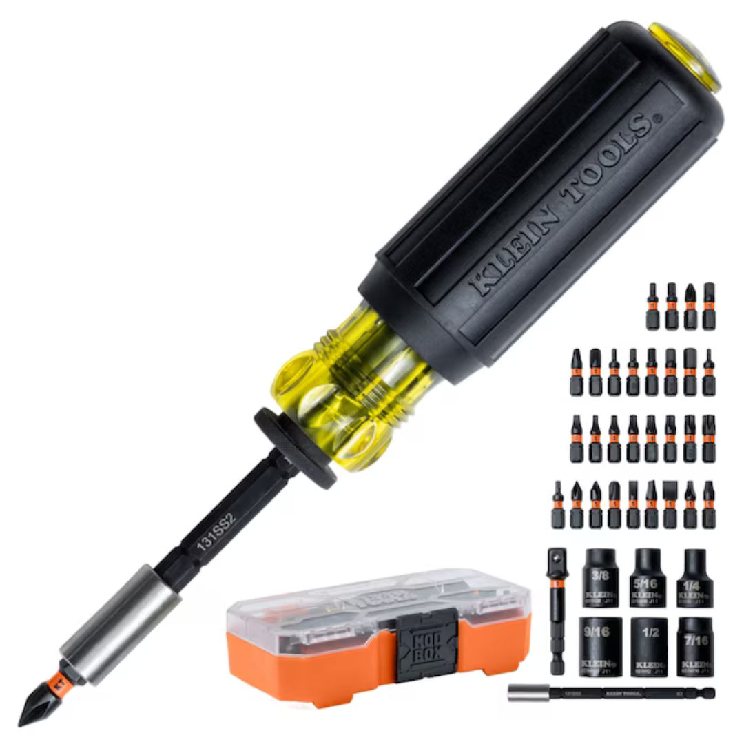 38-Piece Klein Tools ProFlex Impact-Rated Screwdriver Bit & Socket Set