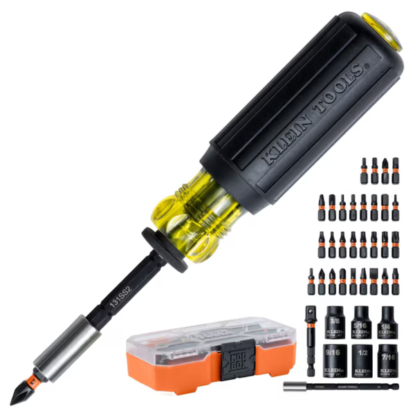 38-Piece Klein Tools ProFlex Impact-Rated Screwdriver Bit & Socket Set