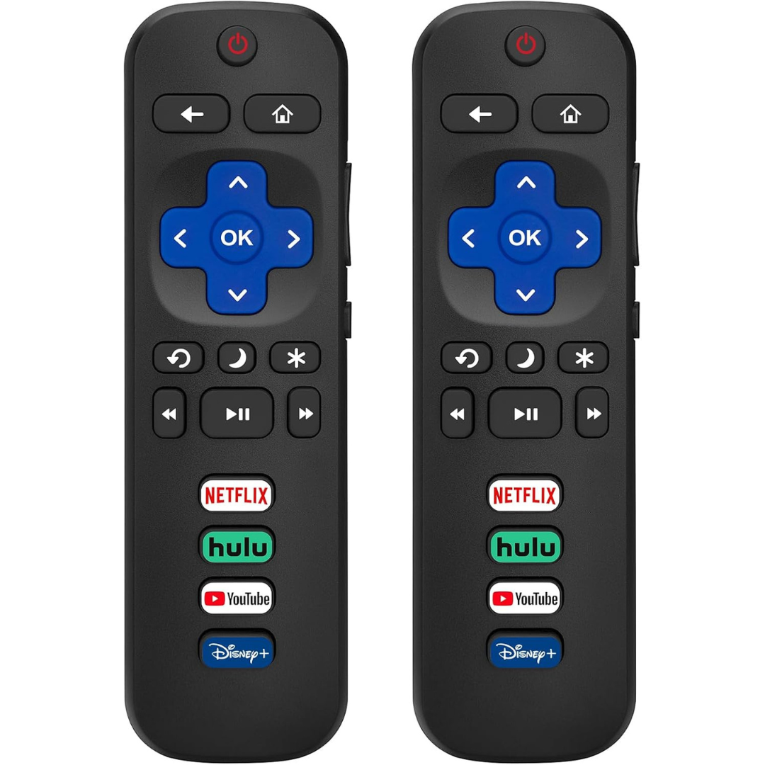 2-Pack Replacement Remote Control for Roku-TV