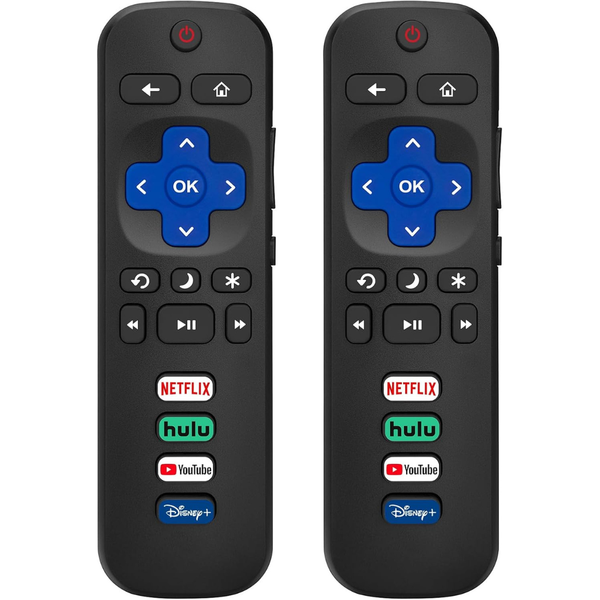 2-Pack Replacement Remote Control for Roku-TV