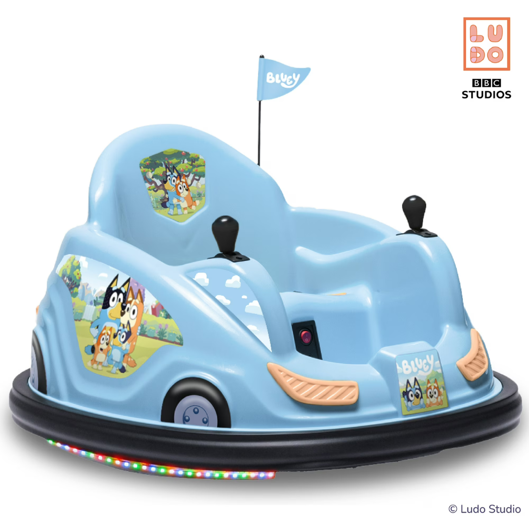 6V Bluey Bumper Car Ride on Toy for Children