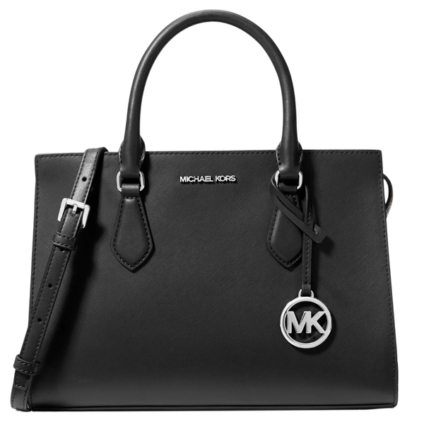 Michael Kors Sheila Medium Satchel Handbag (Black)