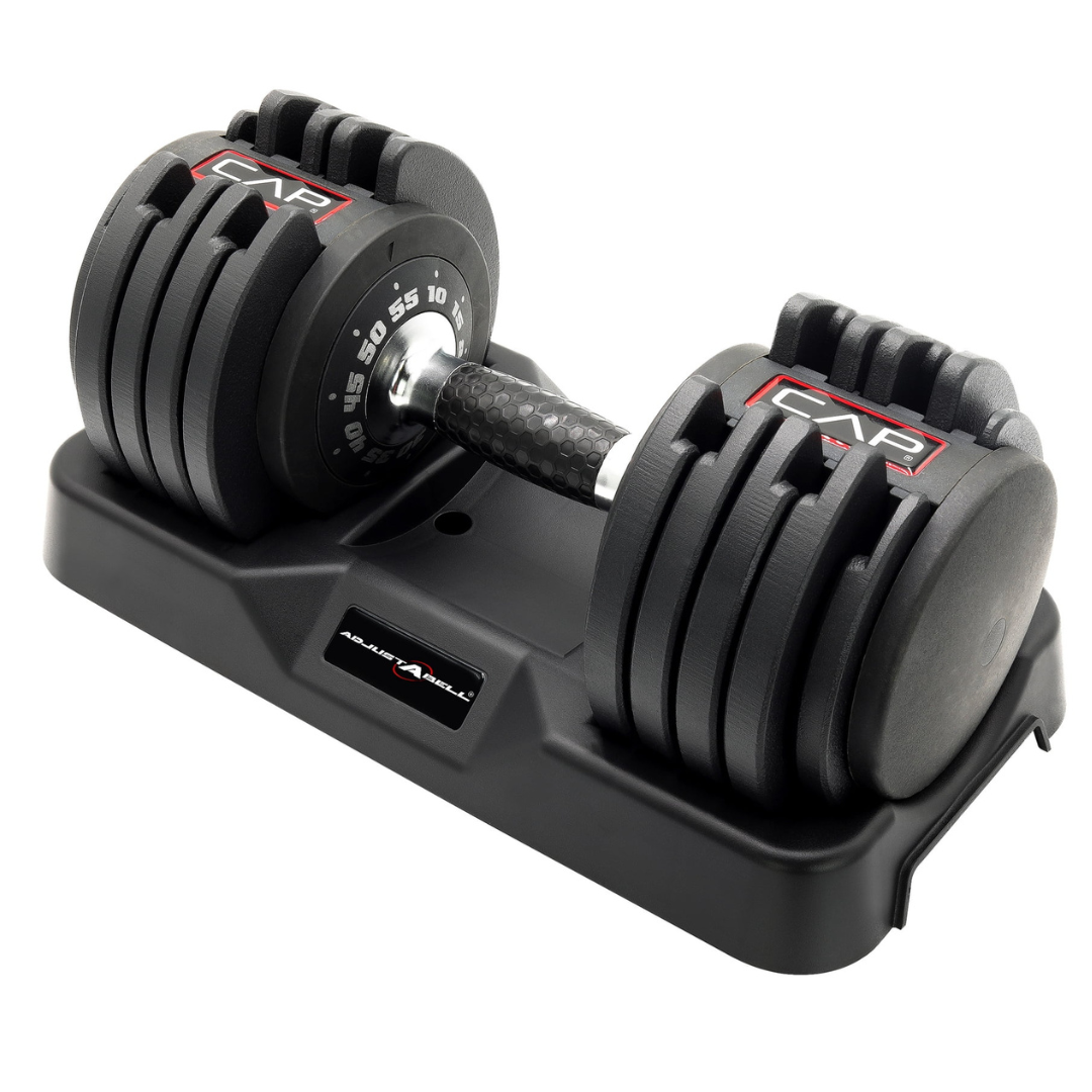 CAP Barbell 10-in-1 55lb Single Adjustabell Dumbbell