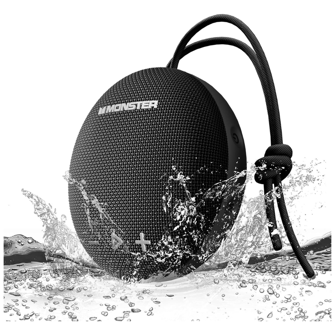 Monster IPX8 15W Wireless Shower Speaker With Loud HD Sound