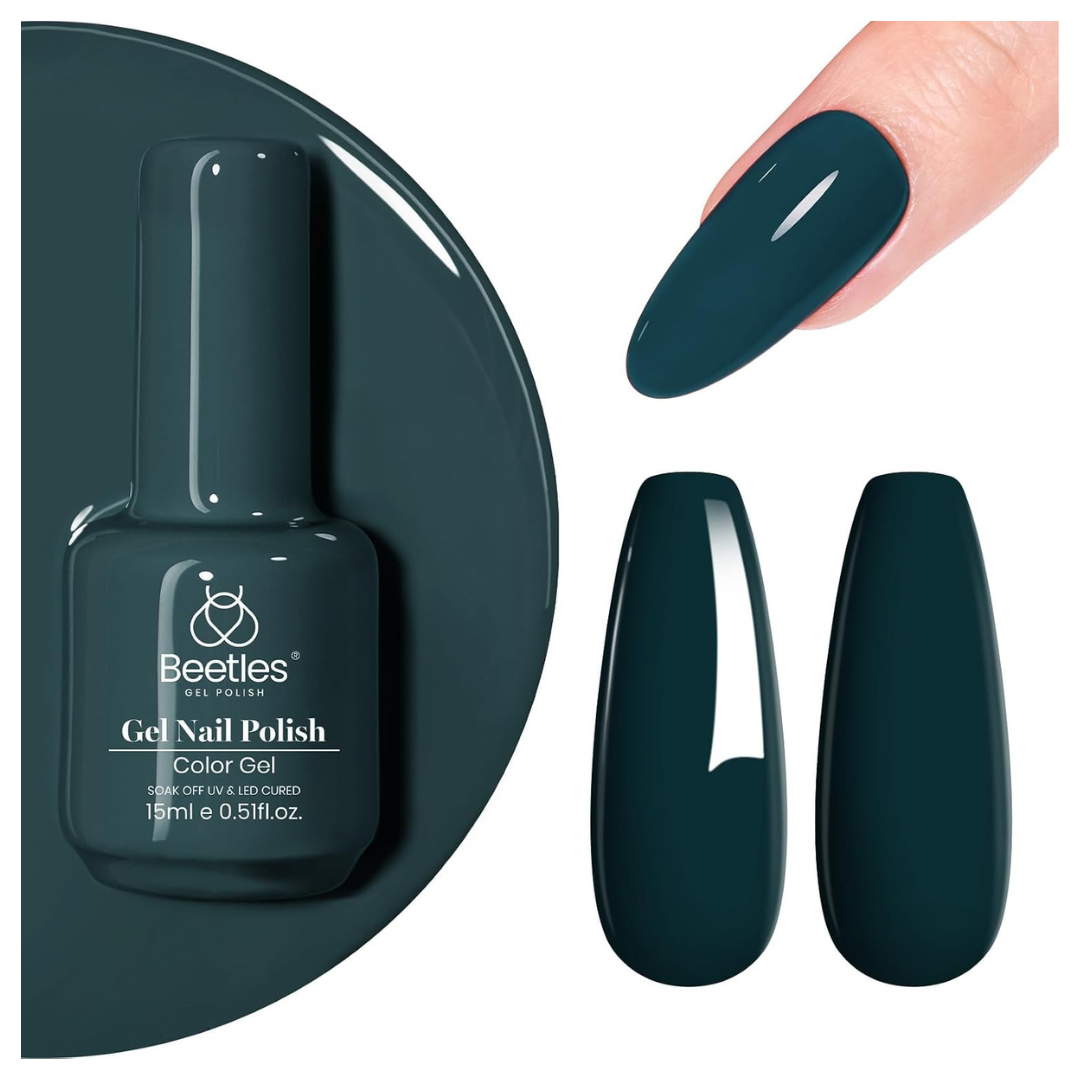 Beetles Dark Teal Gel Nail Polish