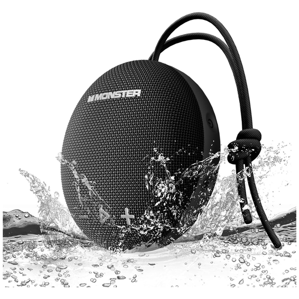 Monster IPX8 15W Wireless Shower Speaker With Loud HD Sound