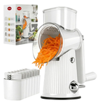 Rotary Cheese Grater With 5 Blades & Handle (2 Colors)