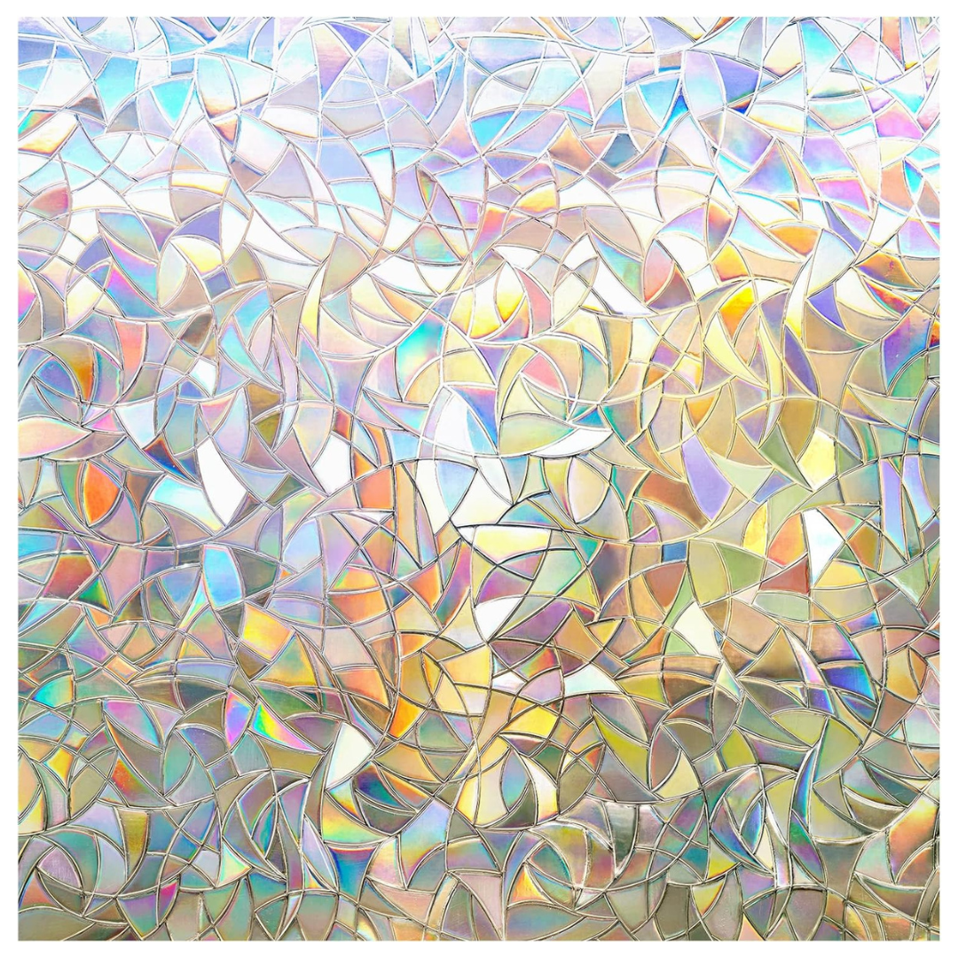 Rainbow Decorative Window Privacy Film (17.5" X 78.7")