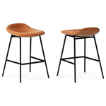 Set Of 2 24" SIMPLIHOME Dafney Contemporary Counter Height Stool