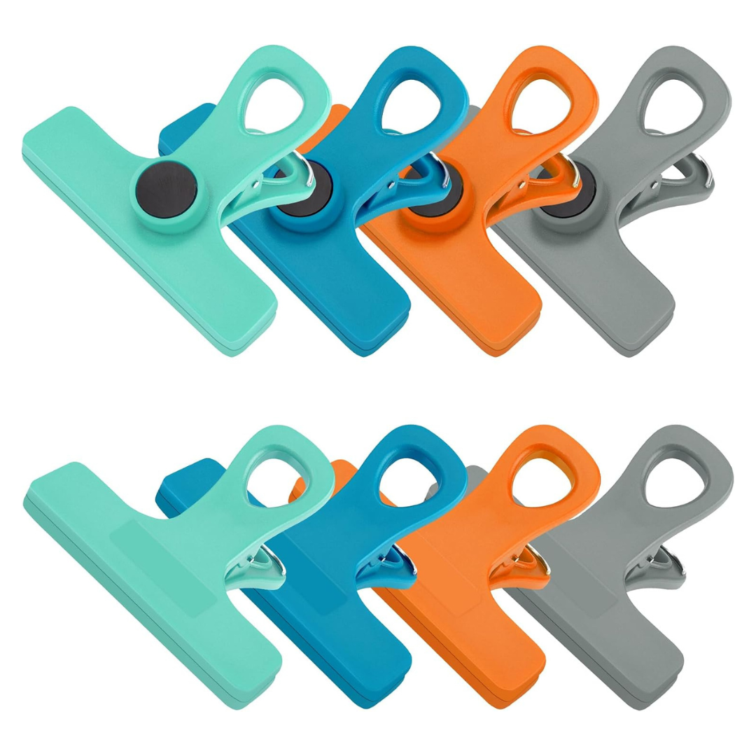 8-Piece TACGEA Chip Clips With Air Tight Seal (Multicolor Only)