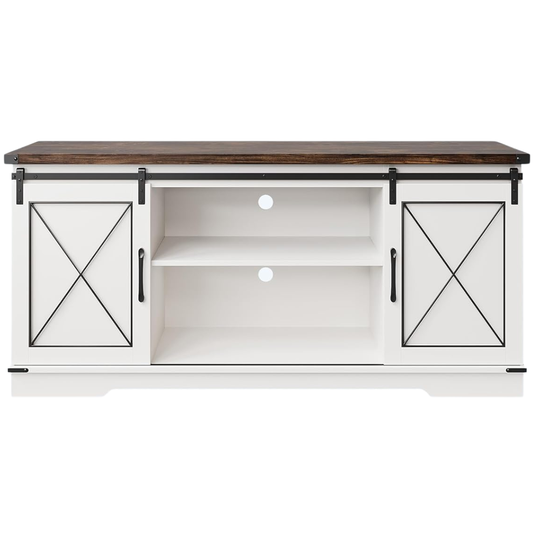 Farmhouse TV Stand And Entertainment Center For TV Up To 65 Inch (Various)