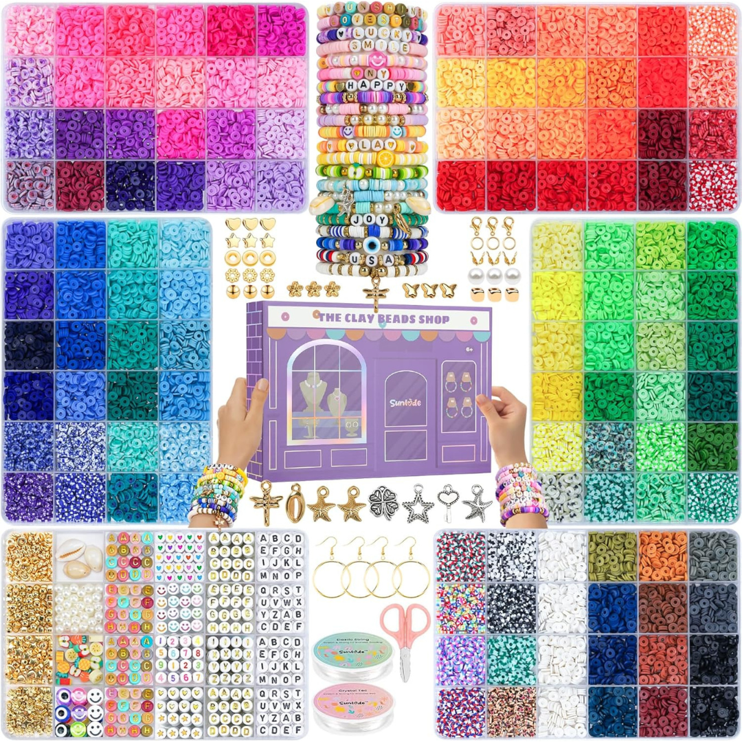 30,000-Piece Sunlode Clay Beads Bracelets Making Ki