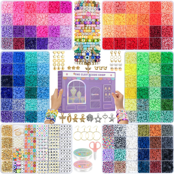 30,000-Piece Sunlode Clay Beads Bracelets Making Ki