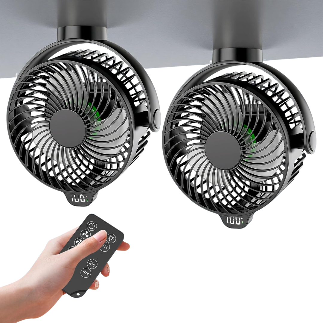2-Pack Magnetic Cruise Approved Fan W/ LED Display