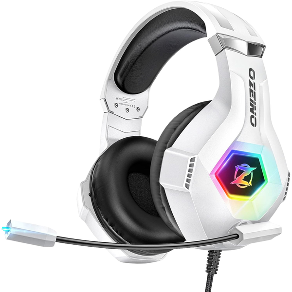 Ozeino RGB Gaming Headphones With Noise Cancelling Flexible Mic