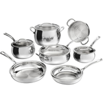 12-Piece Cuisinart PureClad Triple-Ply Stainless Steel Cookware Set