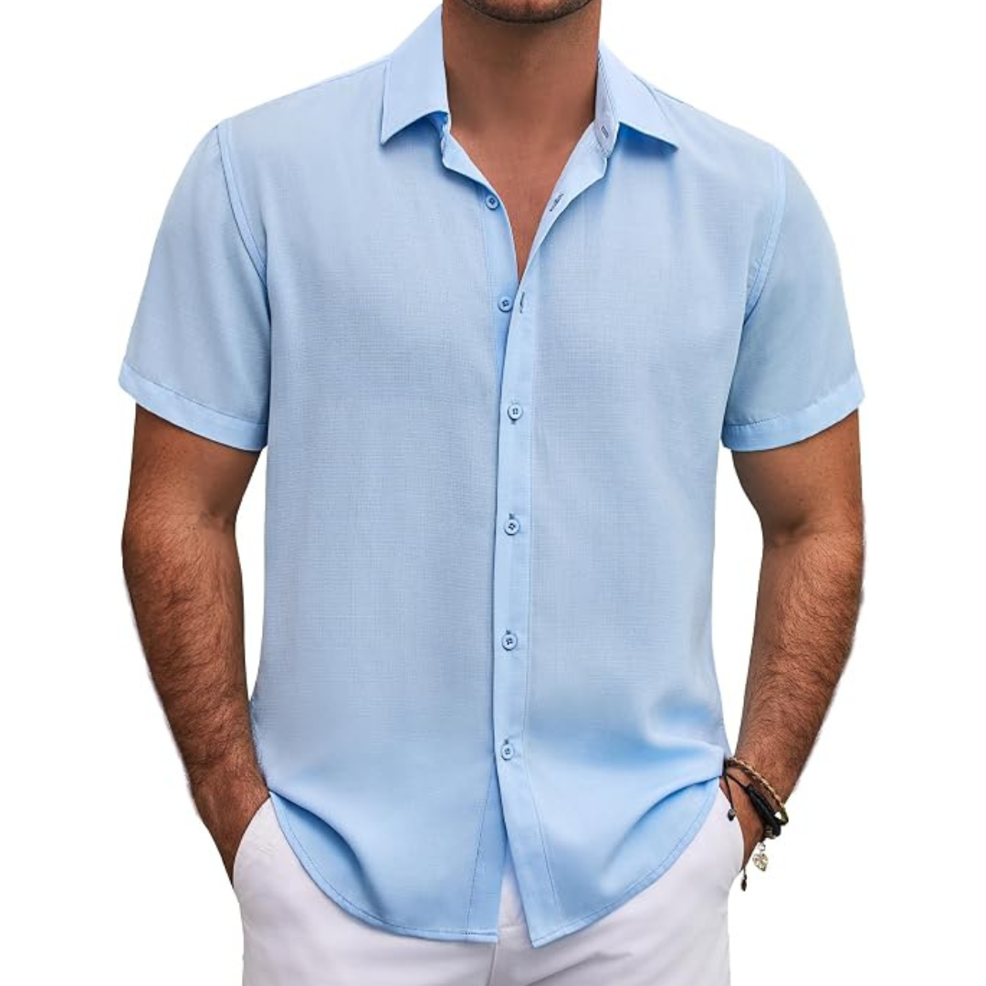 COOFANDY Men's Button Down Short Sleeve Casual Shirts
