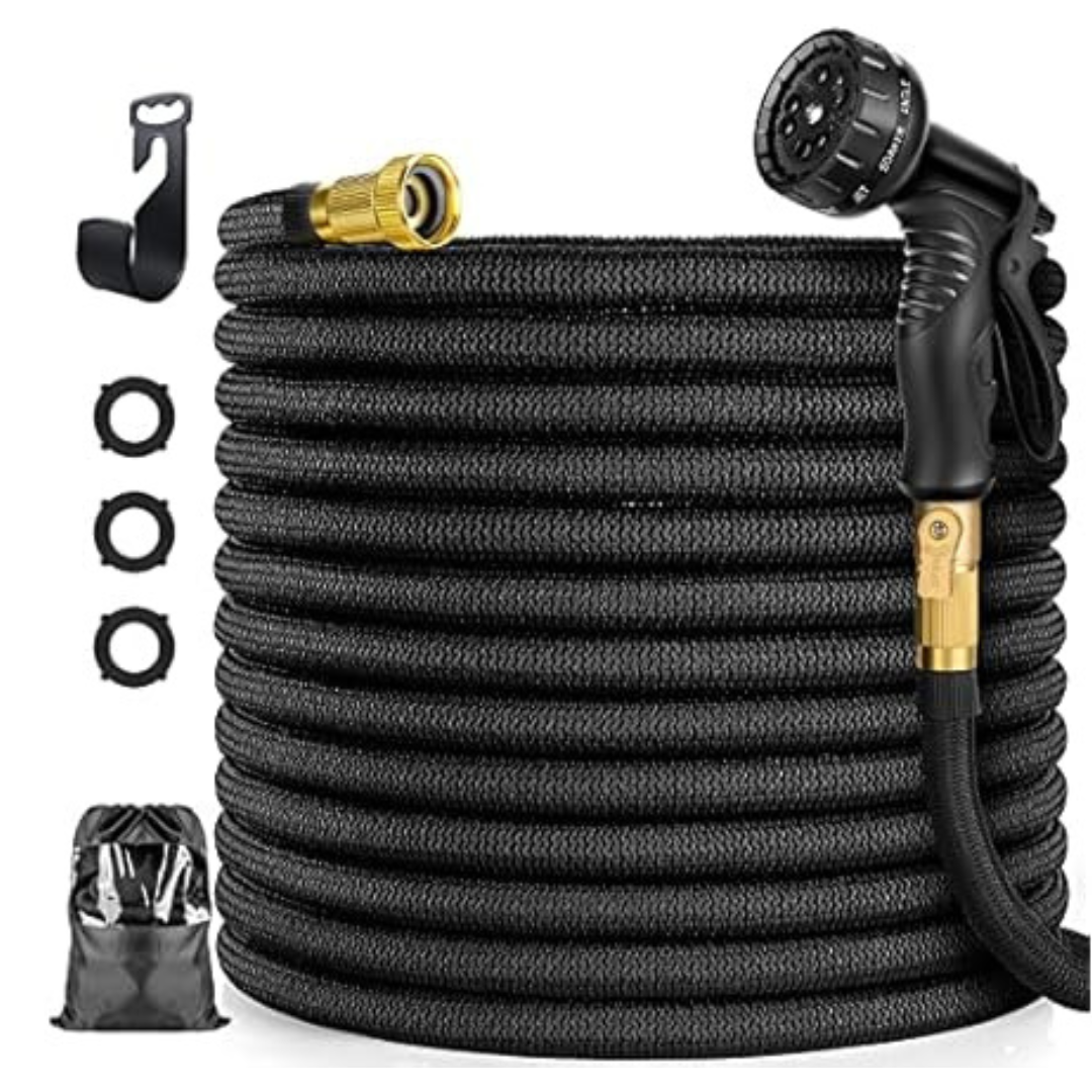 100ft Expandable Garden Hose with Nozzle