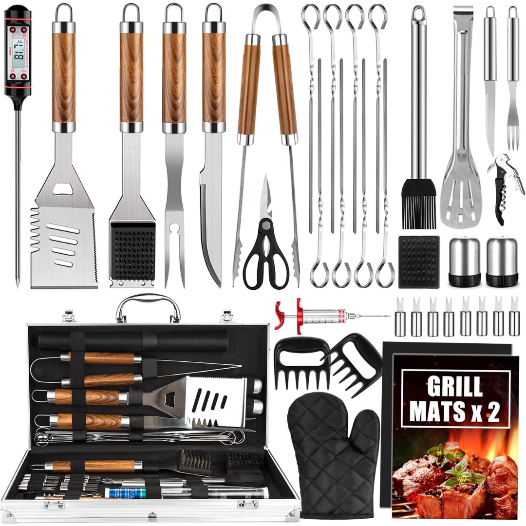 38-Piece Mibote Stainless Steel BBQ Grill Accessories Set