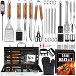 38-Piece Mibote Stainless Steel BBQ Grill Accessories Set