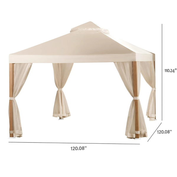 10' x 10' Better Homes & Gardens Marlow Gazebo with Netting