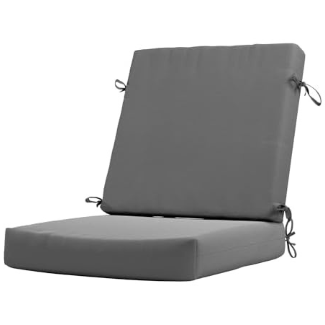 California 20" x 40" Umbrella Memory Foam Patio Seat Cushion (Various)