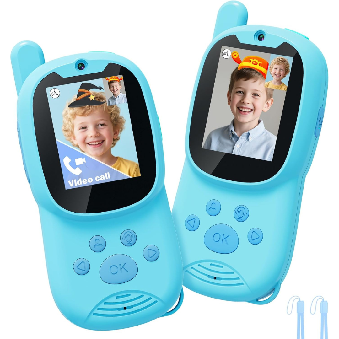 2-Pack Eveedo Kids Rechargeable Video Walkie Talkies