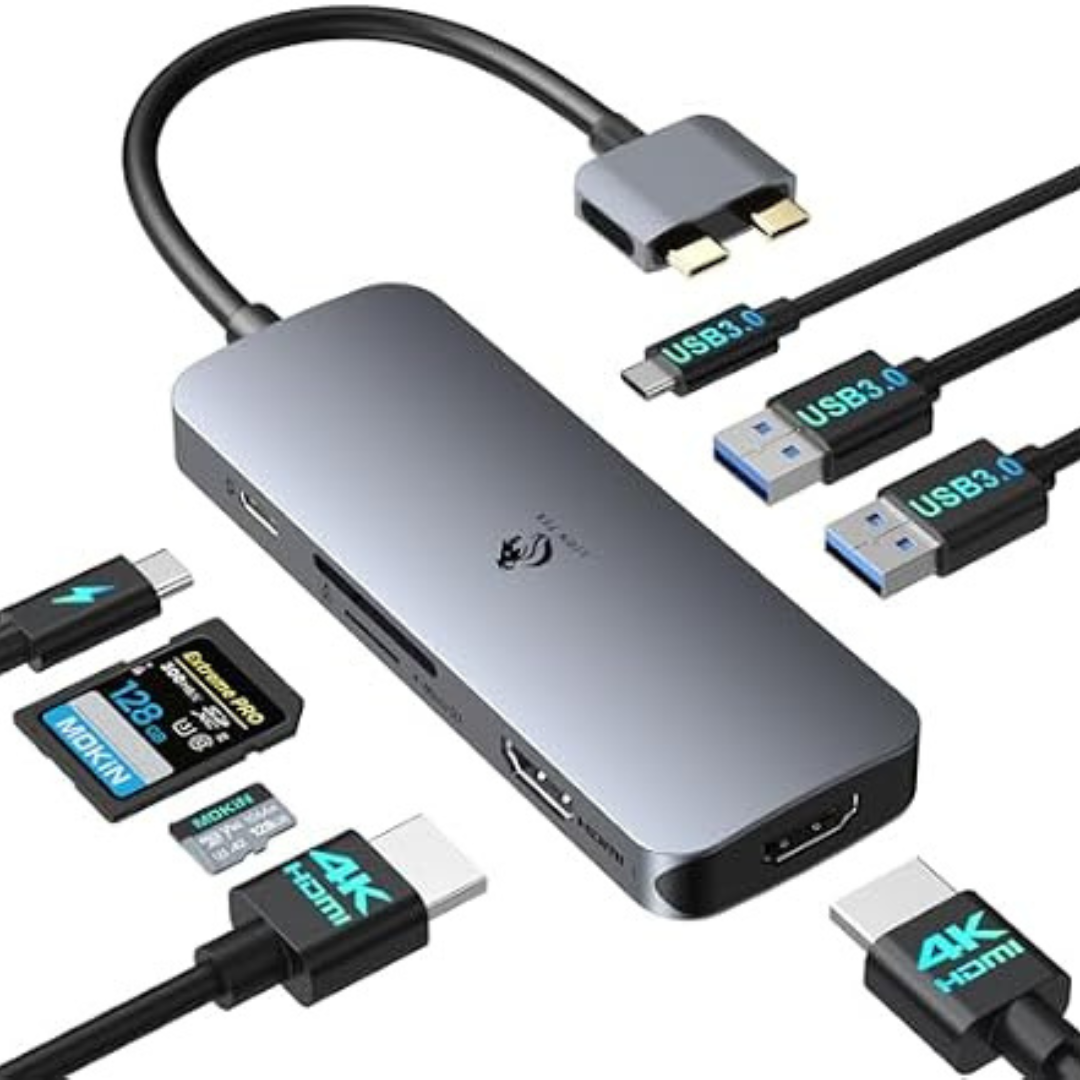 Lionwei MacBook Pro Air USB-C Dual Monitor Docking Station