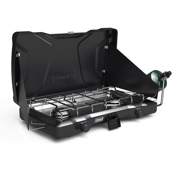 Coleman Triton 2-Burner Propane Camping Stove with Adjustable Burners